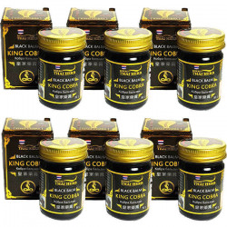 6 x Royal Thai Herb Black Balm 50 g