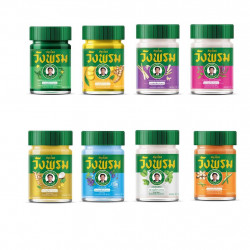 Wang Prom Herbal Thai Balm Set 8×50g | Relaxation & Pain Relief