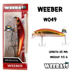 Original WEEBASS Weeber Sinking Wobbler 65mm 9,5g Modell W049
