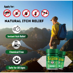 Thai Kräuter Massage Balm Balsam zur Hautpflege Massage Wellness (Grün, 50g)