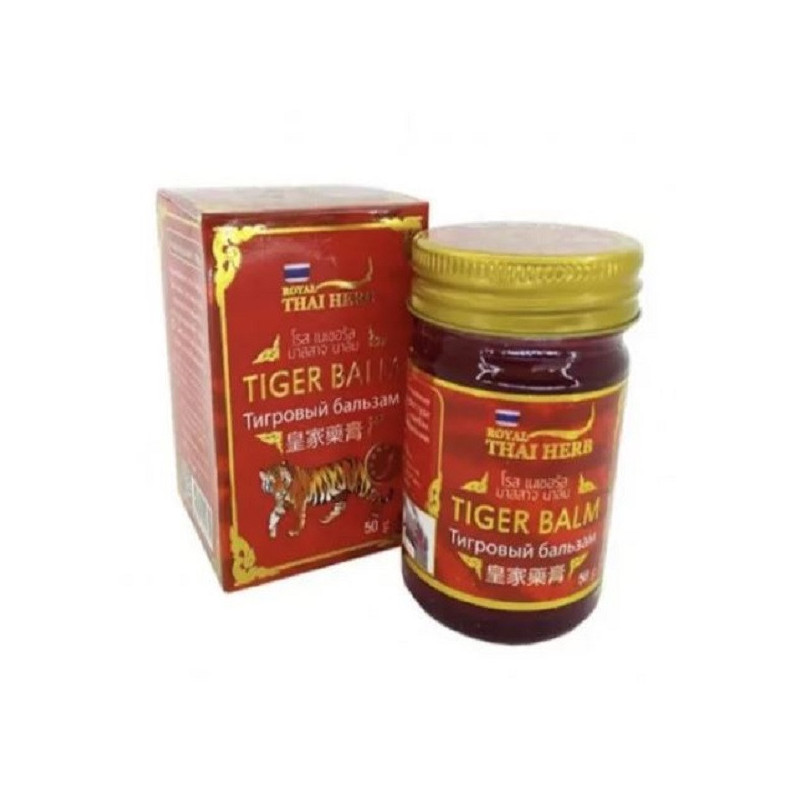 Royal Thai Herb Roter Tiger Balsam 50g – Original aus Thailand Royal Thai Herb Roter Tiger Balsam 50g – Original aus Thailand